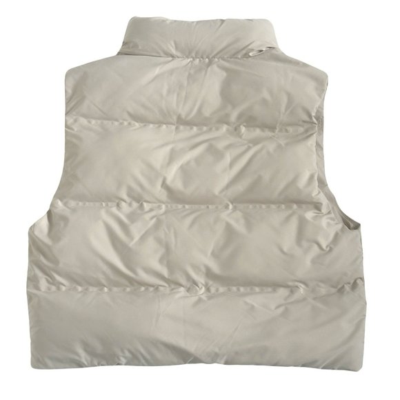 Zara Cream Puffer Vest - Picture 2 of 2